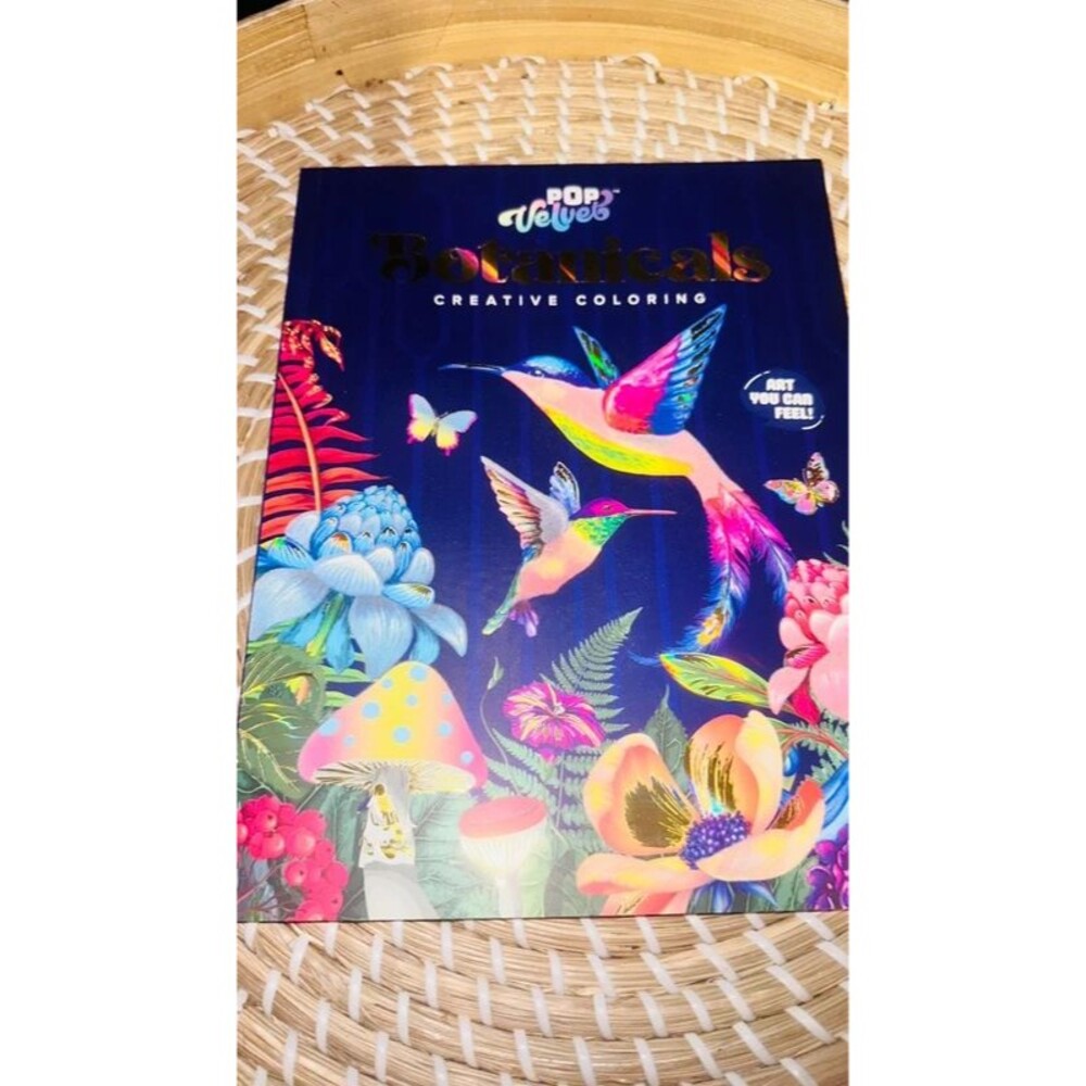 Pop Velvet Botanicals Adult Coloring Book